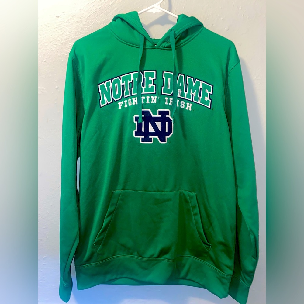 Men’s Colosseum Notre Dame Sweater W/ Hoodie Size M
